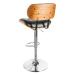 LuxD Dizajnová barová stolička Kadence, čierny orech