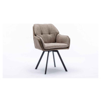 LuxD 28109 Dizajnová otočná stolička Joe vintage taupe