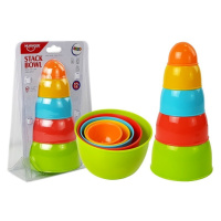 mamido Pyramíd Cups Arkádové puzzle pre batoľa 5ks