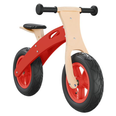 vidaXL BalanÄŤnĂ˝ bicykel pre deti s nafukovacĂ­mi pneumatikami ÄŤervenĂ˝