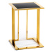 Odkladací stolík Sawa 40 cm zlato-čierny