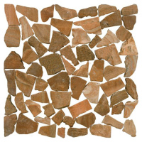 Kamenná mozaika Premium Mosaic Stone oranžová 30x30 cm mat STMOSORW