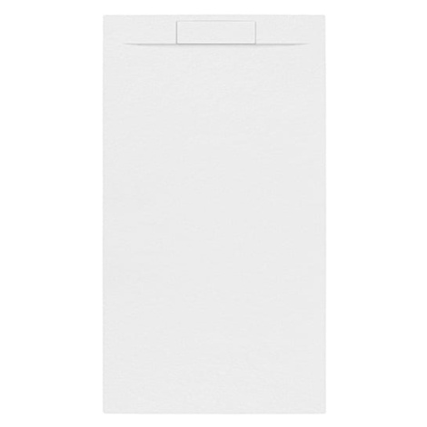 Sprchová vanička obdĺžniková SAT Fusion 100x80 cm liaty mramor Blanco SATFU10080BL