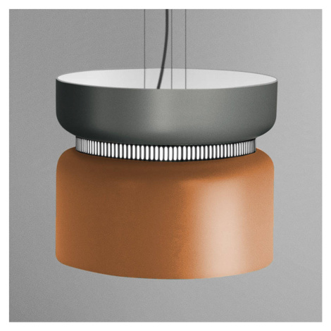 Závesné svietidlo LED Aspen S sivo-mango 40 cm B.lux