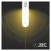 Žiarovka LED Filament E27 2W, 1800K, 200lm, T30 VT-2042 (V-TAC)
