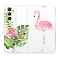 Flipové puzdro iSaprio - Flamingos - Samsung Galaxy A54 5G
