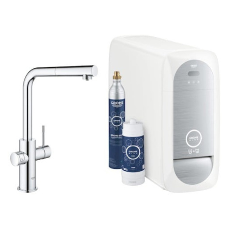 Drezová batéria Grohe Blue Home s vyťahovacou sprškou chróm 31539000