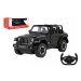 Auto RC Jeep Wrangler Rubicon čierny plast 29cm 2,4GHz na diaľk. ovl. na batérie v krabici 44x19