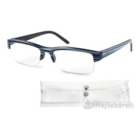 Flex Brýle čtecí modro-černé s pouzdrem