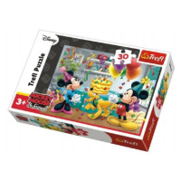 Puzzle Mickey a Minnie oslavuje narodeniny Disney 27x20cm 30 dielikov v krabičke 21x14x4cm