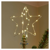 LED dekoratívne svetlo vianočné Top, strieborná