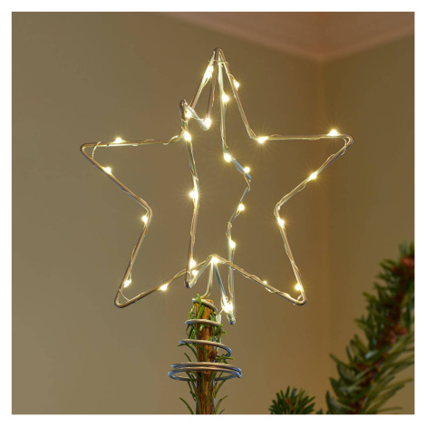 LED dekoratívne svetlo vianočné Top, strieborná SIRIUS