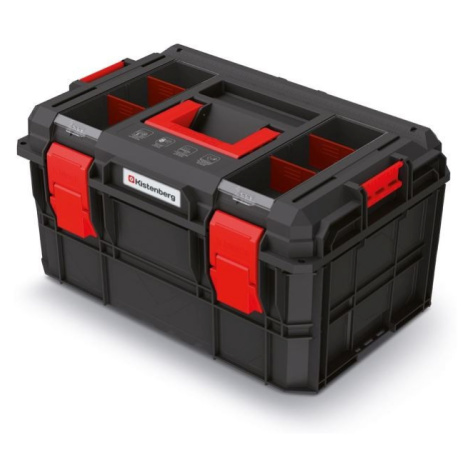 Kufr na nářadí XEBLOCCK LOG 54,6 x38 x 30,7 cm černo-červený Prosperplast