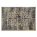 Estila Orientálny obdĺžnikový koberec Samira z viskózy v odtieňoch hnedej s ornamentálnym zdoben