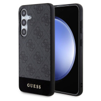 Guess 4G Stripe Zadný Kryt pre Samsung Galaxy S24 Grey