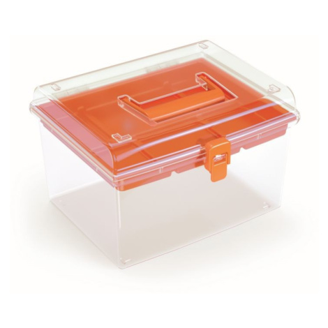 Organizér GEORG 24,5 x 21,4 x 15,8 cm oranžový Prosperplast