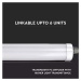 Lineárne LED svietidlo G IP65 48W, 4500K, 5760lm, 150cm, biele VT-1574 (V-TAC)