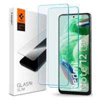 Ochranné sklo Spigen Glass tR Slim 2 Pack - Xiaomi Redmi Note 12 5G/POCO X5 5G (AGL06048)