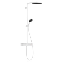 Hansgrohe Pulsify S, Showerpipe 260 1jet s termostatom ShowerTablet Select 400, biela matná, HAN