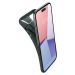 Apple iPhone 15, Silikónové puzdro, Spigen Liquid Air, trojuholníkový vzor, tmavozelené