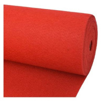 Výstavný koberec hladký 1,6 × 12 m červený