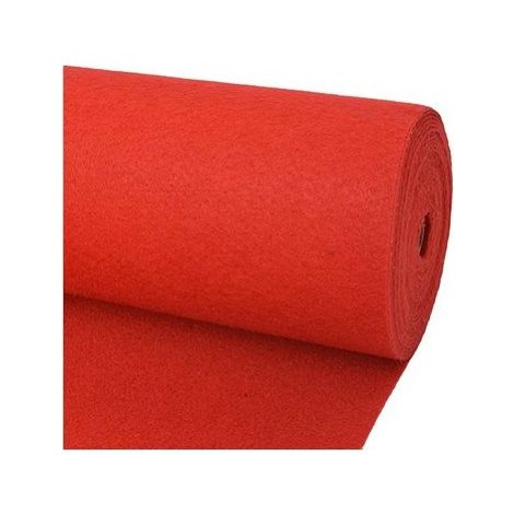 Výstavný koberec hladký 1,6 × 12 m červený SHUMEE