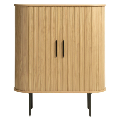 Skrinka v dekore duba v prírodnej farbe 100x118 cm Nola – Unique Furniture