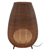 Bover LED terasové svetlo Amphora, 123 cm grafitovo hnedá/hnedá