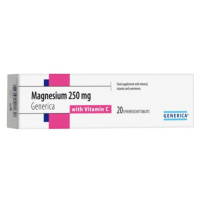 Generica Magnesium 250 mg 20 šumivých tabliet