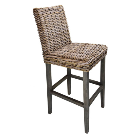 Hnedá ratanová barová stolička 120 cm - Ego Dekor