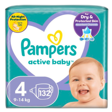 PAMPERS Active Baby MP+ S4 (9-14kg) 132 ks