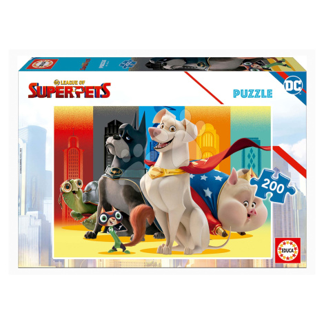 Puzzle DC League of Superpets Educa 200 dielov a Fix lepidlo EDU19485