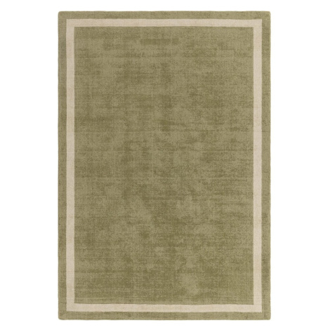 Khaki ručne tkaný vlnený koberec 68x240 cm Albi – Asiatic Carpets