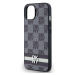 DKNY PU Leather Checkered Pattern and Stripe Apple iPhone 13 DKHCP13MPCPTSSK Black