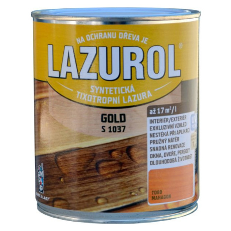 BARVY A LAKY HOSTIVAŘ LAZUROL GOLD S1037 - Hrubovrstvá lazúra na drevo 0,75 l t020 - gaštan