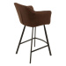 LuxD Dizajnová barová stolička Giuliana, antik hnedá