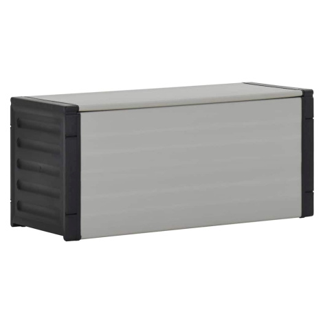 vidaXL Záhradná skrinka na odpad sivá 85x34x40 cm