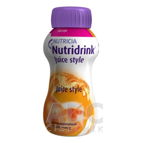 NUTRIDRINK Juice Style s príchuťou pomarančovou 4x200 ml