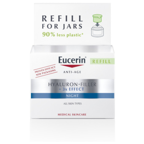 Eucerin Hyaluron-Filler + 3x EFFECT Nočný krém REFILL 50ml