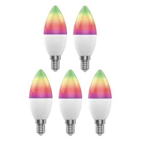 Smart LED žiarovka E14 5W RGB CCT WOOX R9075/5pack WiFi Tuya sada 5ks