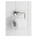 Nástenný držiak na toaletný papier z nehrdzavejúcej ocele v lesklej striebornej farbe Bosio – We