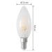 LUUMR Smart LED žiarovka matná E14 4,2W Tuya WLAN CCT