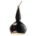 Vintage závesná lampa Ginevra v čiernej farbe