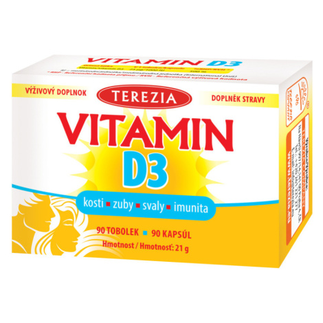 TEREZIA Vitamín D3 1000 IU 90 kapsúl