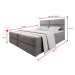 Expedo Čalúnená posteľ boxspring MILON + topper, 180x200, sawana 05