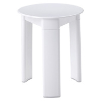 TRIO kúpeľňová stolička, priemer 33x40 cm, biela 2072