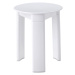 TRIO kúpeľňová stolička, priemer 33x40 cm, biela 2072
