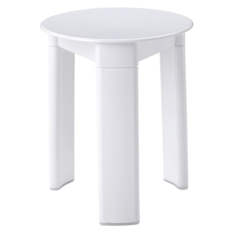 TRIO kúpeľňová stolička, priemer 33x40 cm, biela 2072 AQUALINE