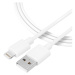 Tactical Smooth Thread Cable USB-A/Lightning 1m biely