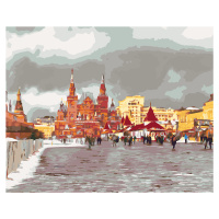Maľovanie podľa čísel - ČERVENÉ NÁMESTI V MOSKVE Rámovanie: vypnuté plátno na rám, Rozmer: 80x10